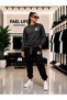 Unisex Wide Cut Zero Neck and Sweatpants Colorful Panda Printed Set