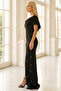 Open Shoulder Strapless Stone Embellished Slit Fish Cut Women's Evening Dress Tbsee02 - 5
