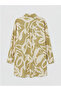 New Season Green Patterned Women's Shirt Tunic - 2