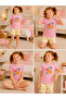 Mother-Daughter Matching Cherry Patterned Shorts Pajama Set Cotton Summer Home Wear - 3