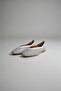 Genuine Leather Bella Laser Cut Casual Women's Ballerinas - 3