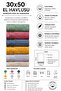 6-Piece Diamond Patterned Towel Set |   30X50 cm Suitable for Bathroom, Kitchen and Guest Use |   100% Cotton - 4