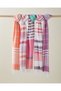 Calen Regenerated Striped Peshtamal 80X150 cm Pink-Purple - 3
