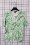 Women's Plus Size Crew Neck Patterned Short Sleeve Cotton Mom T-Shirt Combed Cotton Blouse - 2