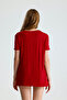 Slit Sleeve Folded Casual T-Shirt - 6