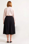 Women's Plus Size Midi Skirt Gabardine Woven Elastic Waist Detailed Comfortable Cut Casual Modern - 5