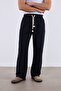 Linen Waist-Tie Baggy Trousers - 2