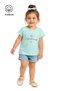 Baby Girl Heart Printed Casual Short Sleeve Summer T-Shirt
