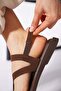 Yokas cross strap double buckle women's sandals - coffee suede - 5