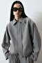 Collared bomber jacket