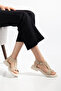 Women's Buckle T-Strap Casual Sandals