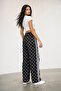 Polka Dot Women's Elastic Waist Elastic Cuffs Sweatpants - 6