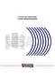 Rks Wheel Compatible Sticker Wheel Outer Strip Set of 16 Stickers - 3