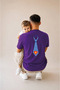 Father's Day Gift, Father-Child Combination, 100% Cotton Oversize T-Shirt
