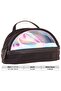 Black Rainbow Shiny Fabric Detailed (Black - Multicolor) Girls' Pencil Bag/Pencil Case - K1858 - 3