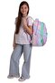 Wow Gerenation Girl's Be You Printed Green - Purple Primary School Backpack - Four Compartments - W6085 - 4