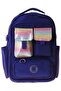 Florid Girl's (Navy Blue - Multicolor) School and Daily Backpack - 6 Compartments - K1863 - 2