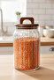 Mien Lenny Acacia Lid Striped Glass Jar 1600 ml |   Storage Container 1.6 L - 3