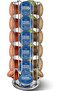 Coffee Capsule Holder, Pod Stand for Nescafe Compatible with Dolce Gusto Capsules 24pcs, Rotating Pod Holder, Silver - 5
