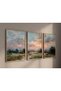 Boat Harbor Art 30x40cm Set of 3 Wooden Frame Wall Decor Painting - 2