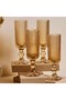 Set of 6 Gold Flut Coffee and Water Glasses 130 Cc - 2