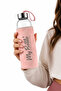 My Bottle Glass Flask with Plush Cover – Stylish Water Bottle with Carrying Strap - 2
