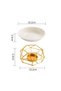 Delicate Romantic Iron Ceramic Aroma Wax Melt Warmer | Essential Oil Burner Candle Holder for Home Fragrance - 3