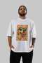 For Dog Lovers 31 Front Dog Print White Oversize T-Shirt 100% Cotton Unisex Dog Lover Premium Design - 6
