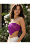 Organic Thread Knitted Multi-Purpose Bandana Bustier – Tie-Up Crop Top, Bikini Cover-Up, and Hair Accessory - 2