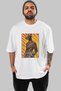 For Dog Lovers 36 Front Dog Printed White Oversize T-Shirt 100% Cotton Unisex Dog Lover Premium Design - 2