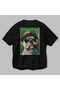 For Dog Lovers 67 Back Dog Printed Black Oversize T-Shirt 100% Cotton Unisex Dog Lover Premium Design - 3