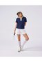 6Sf5004-Nv Women's Polo Collar T-Shirt - Navy Blue - 4