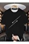 Men's Large Size Airplane Printed Oversize T-Shirt Casual Boyfirend - 6