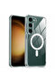 Premium MagSafe Transparent Phone Case for Samsung Galaxy S23 Plus Crystal Clear Protective Cover with Strong Magnetic Ring for Wireless Charging