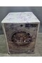 Transparent Pvc Washing Machine and Dryer Cover – Purple Floral Pattern, Waterproof - 4
