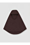 Brown Stand Collar Women's Hijab Swimsuit Set - 6