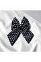 2-Pack Black and White Polka Dot Bow Hair Clip Clip-On Hairpin Hair Accessory - 4