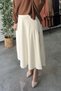 Side Zipper Skirt White - 2