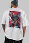 For Dog Lovers 53 White Oversize T-Shirt with Dog Print on the Back 100% Cotton Unisex Dog Lover Premium Design - 5