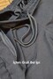 Men's Black Three-Pocket Zippered Compact Combed Cotton Waist Drawstring Elastic Cotton Shorts 26Esrth379 - 7