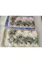 2Pcs Elegant Floral Patterned Stitched Writing Cheesecloth Yemeni Foulard Scarf 80X80 cm - 2