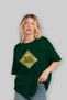 Body under Oversize Front Printed Green T-Shirt 100% Cotton Streetwear Premium Comfortable Fit - 4