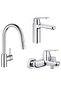 Eurocosmo Sink-Sink-Bathroom Faucet Set