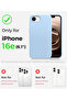 Silicone Case iPhone 16e, 6.1" Hypoallergenic Comfortable Grip Enhanced Protection | WIDGETS MATRIX - 2