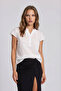 Floral Pattern Button Front Blouse