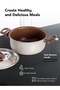 9 Piece Non-Stick Cookware Set Aluminum Pots And Pans Non-Stick Surface Bakelite Handle Stainless Steel Lids PFOA Free - 3