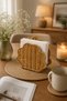Oyster Wicker Rattan Napkin Holder Storage Box Organizer 16*19cm