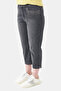30259 Gray Stone Detail Piped Leg Jeans Capri - 3