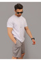 Men's Combed Cotton Fabric Double-Legged Summer Sweat-Proof Shorts with Side Pockets - 2
