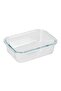 Rectangular Glass Air Tight Container Red/Clear - 2